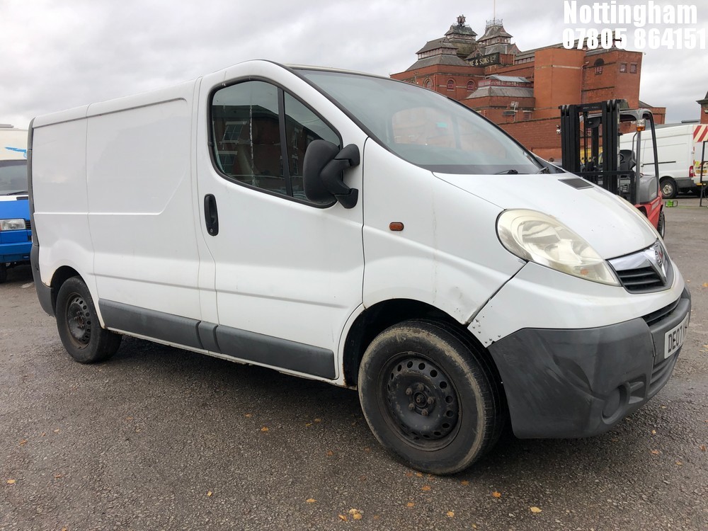 Location: Nottingham - 2007 VAUXHALL VIVARO 2700 CDTI SWB Panel Van REG: DE07KNP, Keys: No, MOT Expiry date: 26/04/2025, 1995 Diesel, 6 Speed Manual Diesel, Former Keepers: 9