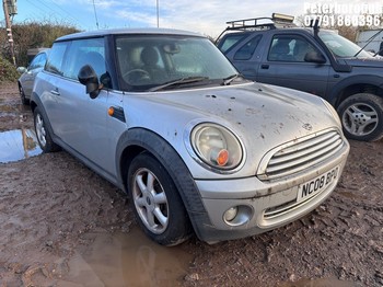 Location: Peterborough - 2008 MINI ONE 3 Door Hatchback REG: NC08BPO, Keys: No, MOT Expiry date: 14/04/2025, 1397 Petrol, 6 Speed Manual Petrol, Former Keepers: 8
