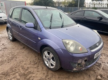 Location: Peterborough - 2007 FORD FIESTA ZETEC CLIMATE 5 Door Hatchback REG: KG57MSU, Keys: No, MOT Expiry date: 11/05/2026, 1388 Petrol, 5 Speed Manual Petrol, Former Keepers: 4