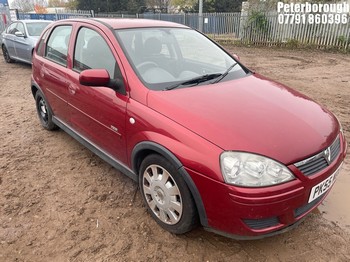 Location: Peterborough - 2006 VAUXHALL CORSA DESIGN 16V AUTO 5 Door Hatchback REG: PK55MOA, Keys: No, MOT Expiry date: 17/03/2025, 1389 Petrol, 5 Speed Auto Petrol, Former Keepers: 4