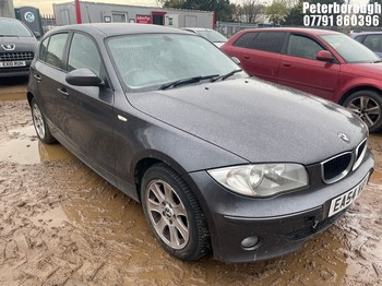 Location: Peterborough - 2004 BMW 120D SE 5 Door Hatchback REG: EA54VAY, Keys: No, MOT Expiry date: 27/10/2025, 1995 Diesel, 6 Speed Manual Diesel, Former Keepers: 10
