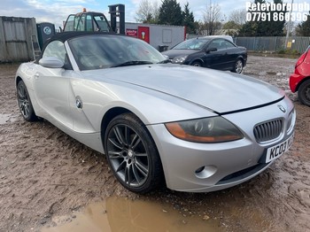 Location: Peterborough - 2003 BMW Z4 2.5I Convertible REG: KC03YLZ, Keys: No, MOT Expiry date: 09/11/2024, 2494 Petrol, 5 Speed Manual Petrol, Former Keepers: 10