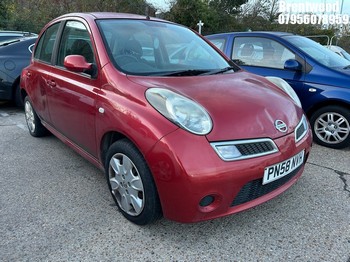 Location: Brentwood - 2008 NISSAN MICRA ACENTA 5 Door Hatchback REG: PN58NVH, Keys: No, MOT Expiry date: 10/03/2025, 1240 Petrol, 5 Speed Manual Petrol, Former Keepers: 4