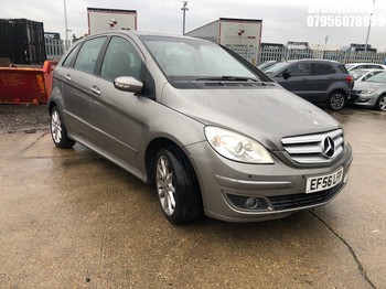 Location: Brentwood - 2007 MERCEDES B150 SE MPV REG: EF56LFP, Keys: No, MOT Expiry date: 16/09/2025, 1498 Petrol, 5 Speed Manual Petrol, Former Keepers: 3