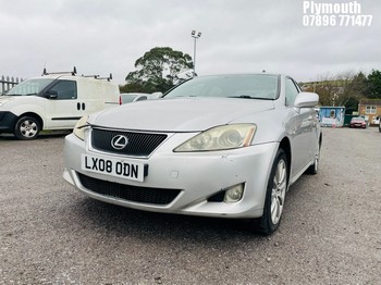 Location: Plymouth - 2008 LEXUS IS 220D SE 4 Door Saloon REG: LX08ODN, Keys: No, MOT Expiry date: 28/11/2024, 2231 Diesel, 6 Speed Manual Diesel, Former Keepers: 5
