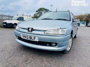 Location: Plymouth - 2000 PEUGEOT 306 MERIDIAN Estate REG: X413BLF, Keys: No, MOT Expiry date: 31/01/2025, 1587 Petrol, 5 Speed Manual Petrol, Former Keepers: 6