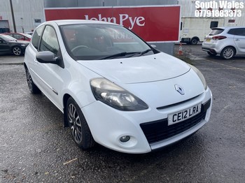 Location: South Wales - 2012 RENAULT CLIO DYNAMIQUE TOMTOM TCE 3 Door Hatchback REG: CE12LRA, Keys: No, MOT Expiry date: 19/01/2025, 1149 Petrol, 5 Speed Manual Petrol, Former Keepers: 5