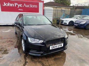 Location: Hull - 2014 AUDI A3 SE TDI 5 Door Hatchback REG: GK14UYW, Keys: No, MOT Expiry date: 12/07/2026, 1968 Diesel, 6 Speed Manual Diesel, Former Keepers: 6