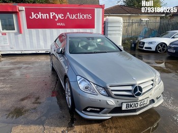Location: Hull - 2010 MERCEDES-BENZ E250 BLUEEF-CY SPORT CDI Coupe REG: BK10GGJ, Keys: No, MOT Expiry date: 23/02/2025, 2143 Diesel, 6 Speed Manual Diesel, Former Keepers: 3