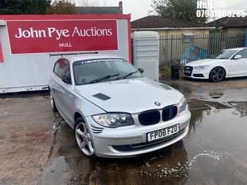 Location: Hull - 2008 BMW 116I EDITION ES 3 Door Hatchback REG: FP08FZO, Keys: No, MOT Expiry date: 03/07/2025, 1599 Petrol, 6 Speed Manual Petrol, Former Keepers: 4