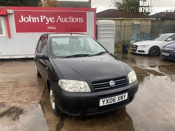 Location: Hull - 2006 FIAT PUNTO ACTIVE 8V 5 Door Hatchback REG: YX06XNY, Keys: No, MOT Expiry date: 17/06/2026, 1242 Petrol, 5 Speed Manual Petrol, Former Keepers: 8