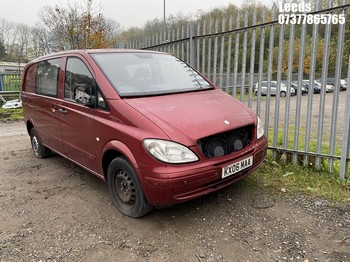 Location: Leeds - 2006 MERCEDES VITO 111 CDI COMPACT Panel Van REG: KX06MAA, Keys: No, MOT Expiry date: 17-01-2026, 2148 Diesel, 6 Speed Manual Diesel, Former Keepers: 6