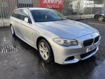 Location: Hayes - 2012 BMW 520D M SPORT AUTO Estate REG: YB61ENU, Keys: No, MOT Expiry date: 08/04/2025, 1995 Diesel, 8 Speed Auto Diesel, Former Keepers: 5