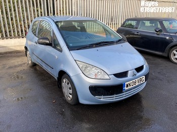 Location: Hayes - 2008 MITSUBISHI COLT CZI 3 Door Hatchback REG: WK08VBG, Keys: No, MOT Expiry date: 24/11/2025, 1124 Petrol, 5 Speed Manual Petrol, Former Keepers: 8