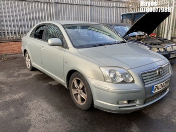 Location: Hayes - 2004 TOYOTA AVENSIS T3-X 5 Door Hatchback REG: RK04ZPP, Keys: No, MOT Expiry date: 05/12/2025, 1794 Petrol, 5 Speed Manual Petrol, Former Keepers: 4