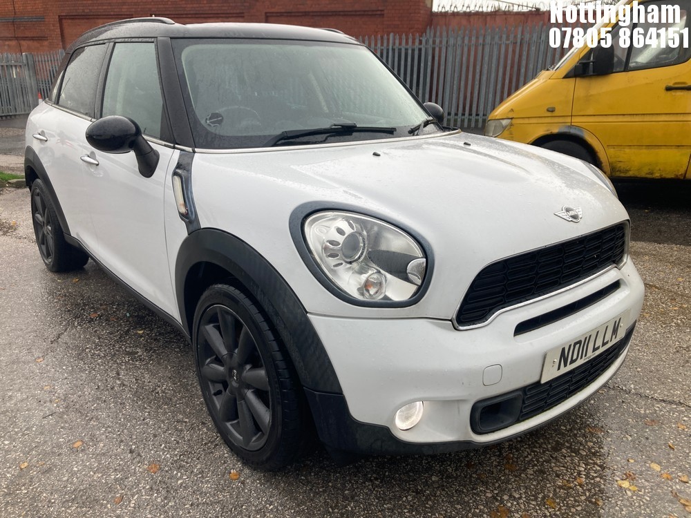 Location: Nottingham - 2011 MINI COUNTRYMAN COOPER S 5 DOOR HATCHBACK REG: ND11LLM, 1598cc PETROL, 6 SPEED MANUAL PETROL, Former Keepers: 4, Keys: Yes, MOT Expiry date: 05/10/2025