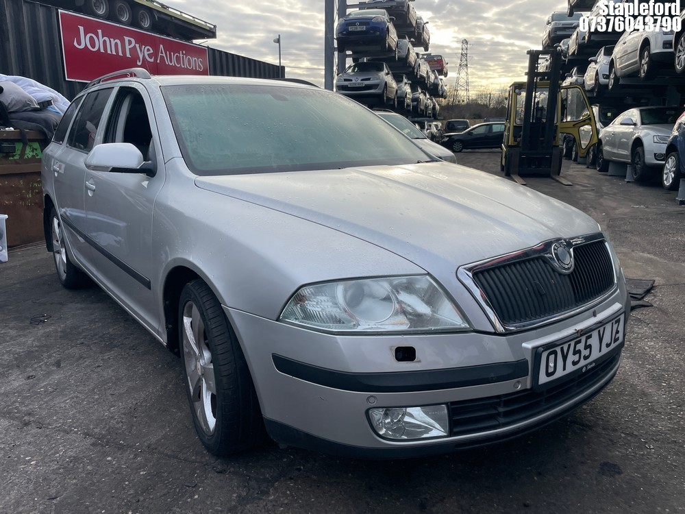 Location: Stapleford - 2006 SKODA OCTAVIA ELEGANCE TDI PD8V Estate REG: OY55YJZ, Keys: No, MOT Expiry date: 12/08/2026, 1968 Diesel, 6 Speed Manual Diesel, Former Keepers: 7