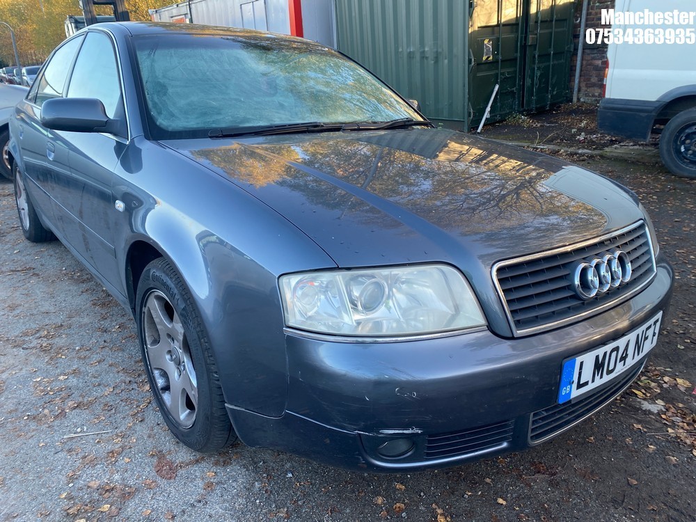 Location: Manchester - 2004 AUDI A6 18 T SE 4 DOOR SALOON REG: LM04NFT, 1781cc PETROL, 5 SPEED MANUAL PETROL, Former Keepers: 3, Keys: Yes, MOT Expiry date: 31/10/2025