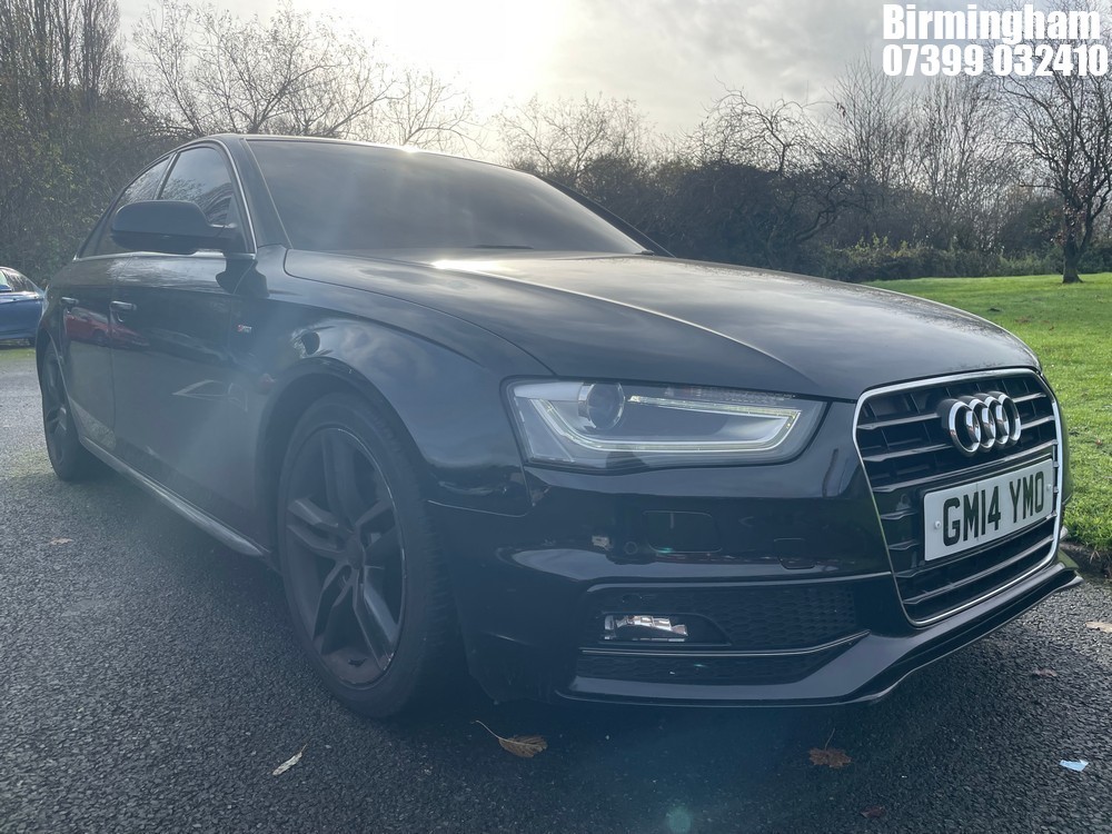 Location: Birmingham - 2014 AUDI A4 S LINE TDI CVT 4 DOOR SALOON REG: GM14YMO, 1968CC DIESEL, VARIABLE 1 SPEED AUTO DIESEL, Former Keepers: 6, Keys: Yes, MOT Expiry date: 23/01/2026