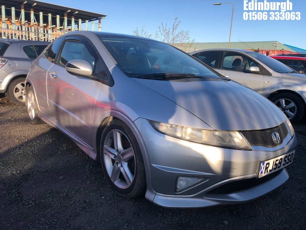 Location: Edinburgh - 2009 HONDA CIVIC TYPE S GT I-CTDI 3 Door Hatchback REG: RJ59SSO, Keys: Yes, MOT Expiry date: 06/11/2025, 2204 Diesel, 6 Speed Manual Diesel, Former Keepers: 9