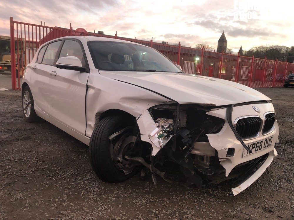 Location: Edinburgh - 2016 BMW 116D ED PLUS 5 Door Hatchback REG: KP66OUG, Keys: No, MOT Expiry date: 28/02/2025, 1496 Diesel, 6 Speed Manual Diesel, Former Keepers: 3