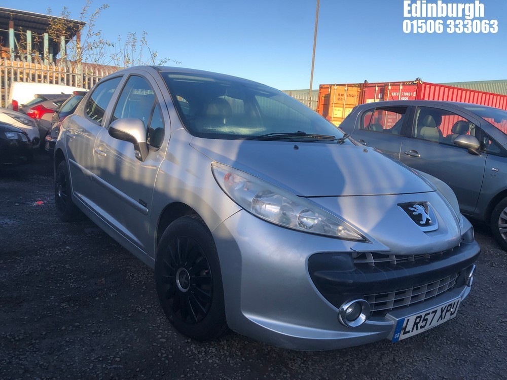 Location: Edinburgh - 2008 PEUGEOT 207 M:PLAY 5 Door Hatchback REG: LR57XPU, Keys: No, MOT Expiry date: 29/07/2026, 1360 Petrol, 5 Speed Manual Petrol, Former Keepers: 12
