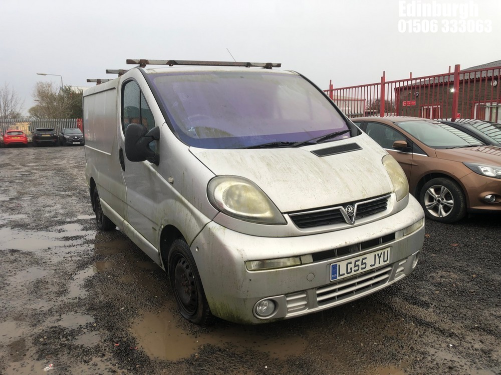 Location: Edinburgh - 2005 VAUXHALL VIVARO 2700 SPORT DTI SWB Panel Van REG: LG55JYU, Keys: No, MOT Expiry date: 13/03/2025, 1870 Diesel, 6 Speed Manual Diesel, Former Keepers: 4