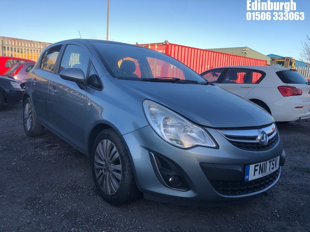 Location: Edinburgh - 2011 VAUXHALL CORSA SE 5 Door Hatchback REG: FN11TSV, Keys: No, MOT Expiry date: 13/11/2025, 1229 Petrol, 5 Speed Manual Petrol, Former Keepers: 6