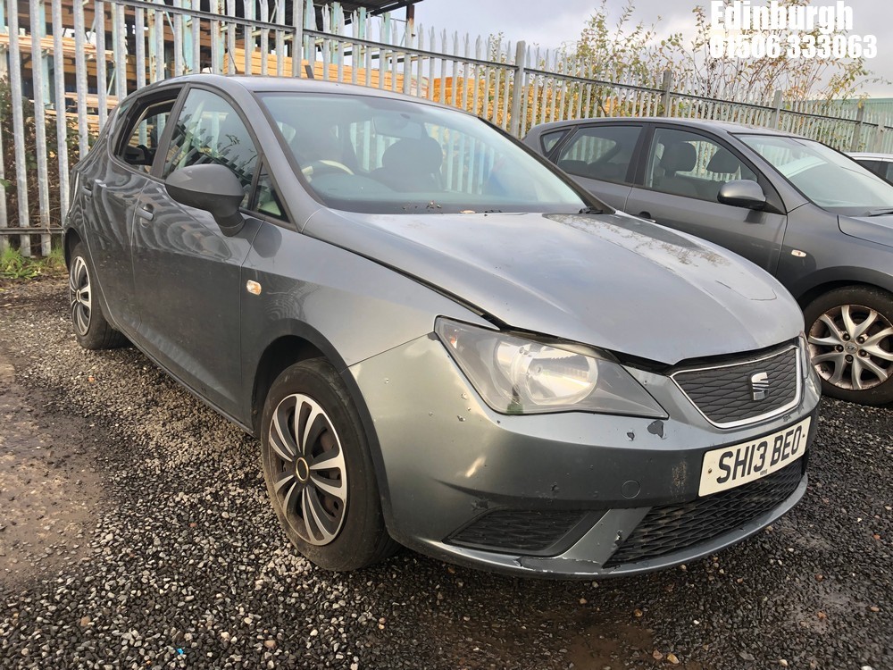 Location: Edinburgh - 2013 SEAT IBIZA S AC CR ECOMOTIVE T 5 Door Hatchback REG: SH13BEO, Keys: No, MOT Expiry date: 12/08/2025, 1199 Diesel, 5 Speed Manual Diesel, Former Keepers: 1