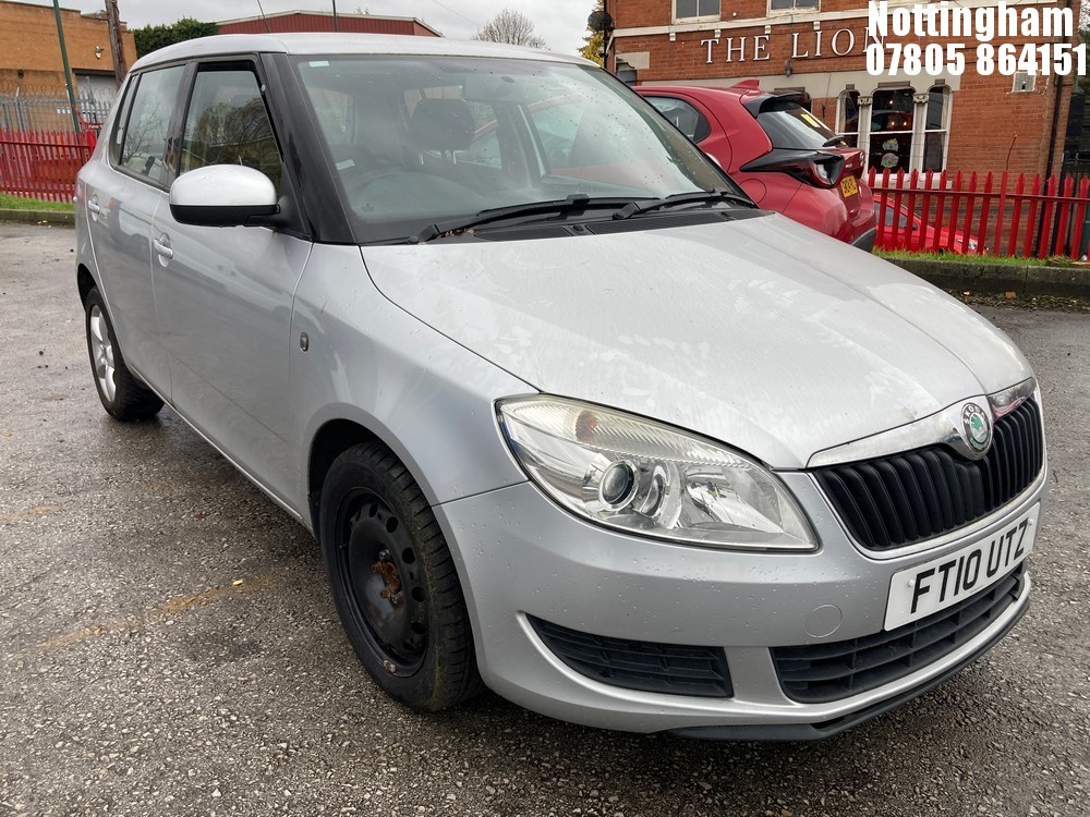 Location: Nottingham - 2010 SKODA FABIA SE TDI CR 90 5 Door Hatchback REG: FT10UTZ, Keys: No, MOT Expiry date: 17/11/2025, 1598 Diesel, 5 Speed Manual Diesel, Former Keepers: 5
