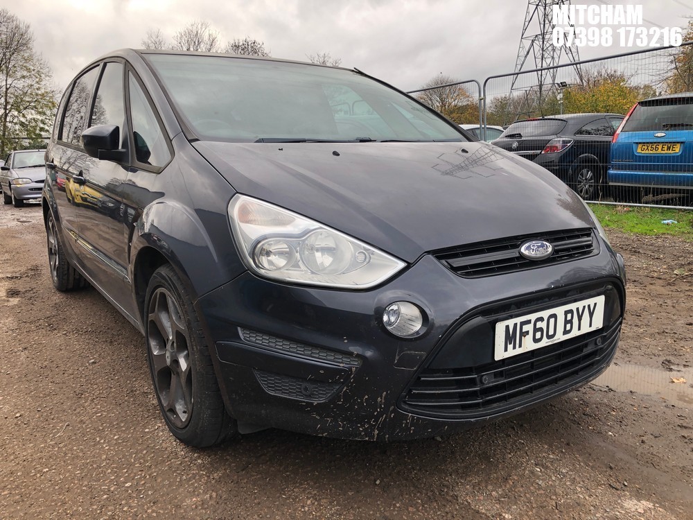 Location: Mitcham - 2010 FORD S-MAX ZETEC TDCI MPV REG: MF60BYY, Keys: No, MOT Expiry date: 05/06/2023, 1997 Diesel, 6 Speed Manual Diesel, Former Keepers: 4