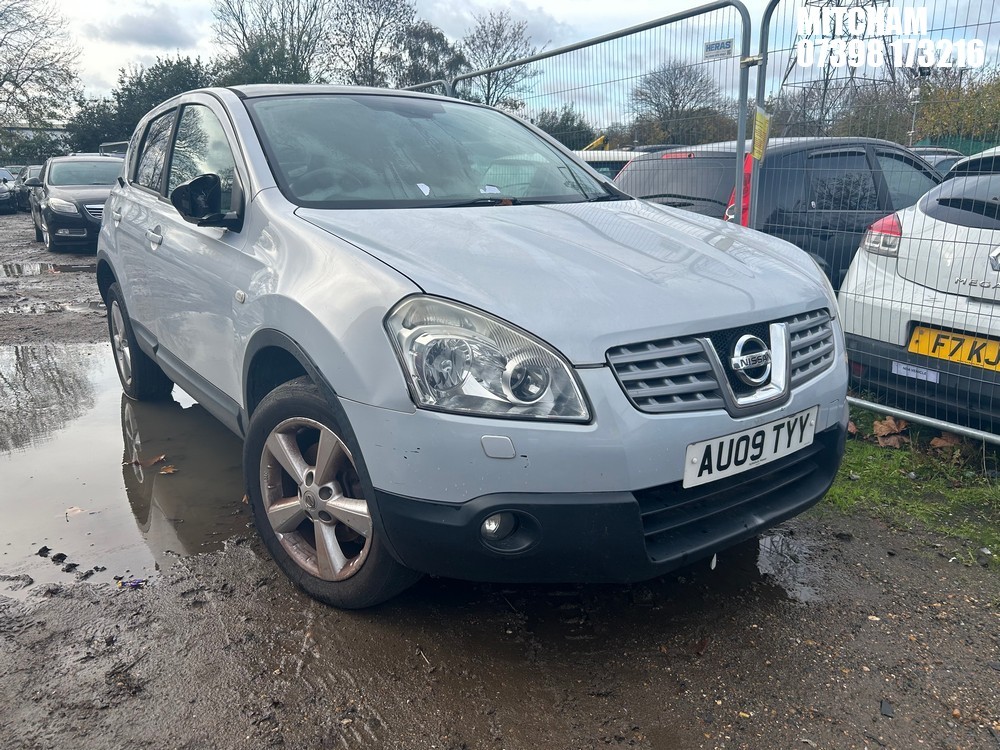 Location: Mitcham - 2009 NISSAN QASHQAI TEKNA CVT 5 Door Hatchback REG: AU09TYY, Keys: No, MOT Expiry date: 17/03/2025, 1997 Petrol, Variable Speed Auto Petrol, Former Keepers: 6
