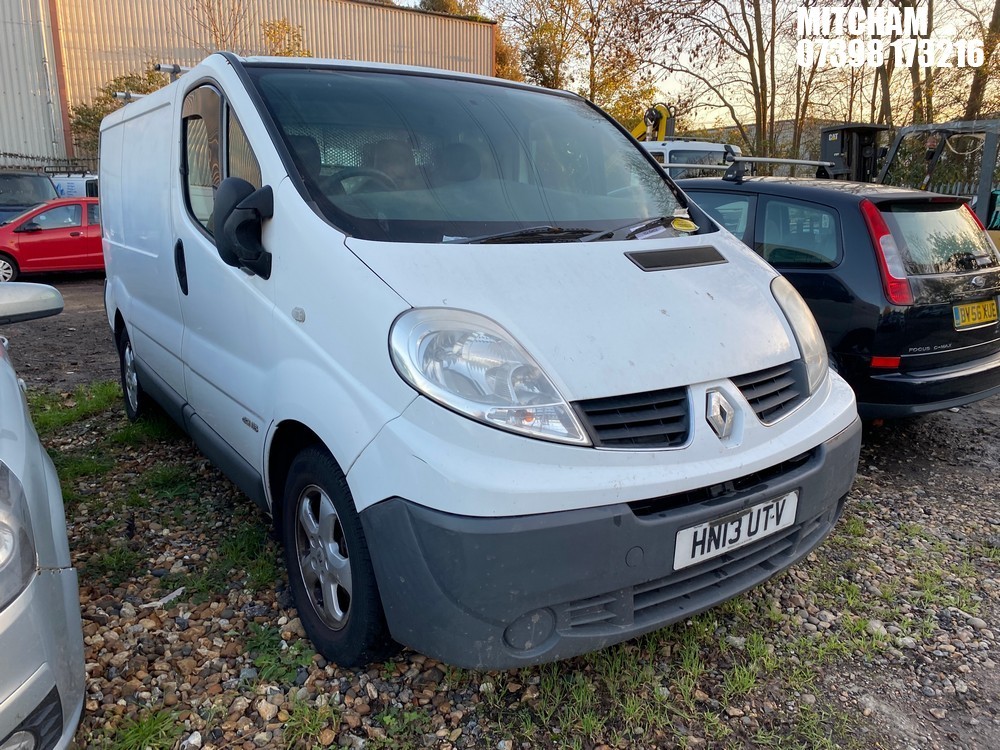 Location: Mitcham - 2013 RENAULT TRAFIC SL29 DCI Panel Van REG: HN13UTV, Keys: No, MOT Expiry date: 15/06/2025, 1996 Diesel, 6 Speed Manual Diesel, Former Keepers: 3