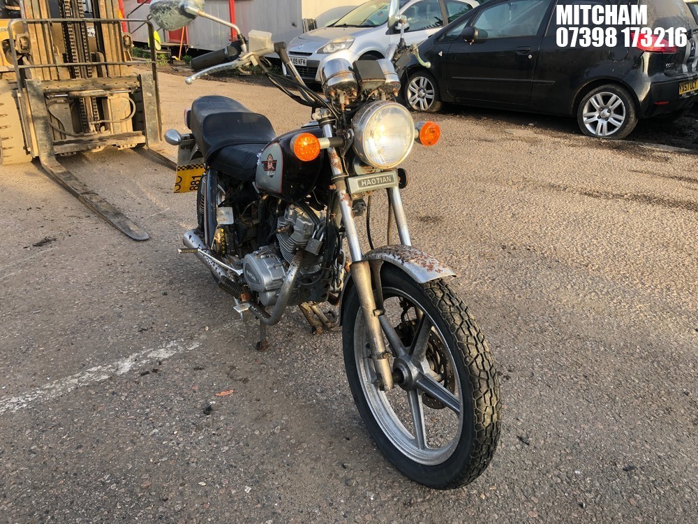 Location: Mitcham - 2006 HAOTIAN Motorcycle REG: WX56OJN, Keys: No, MOT Expiry date: 28/06/2013, 124 Petrol, Manual, Former Keepers: 6