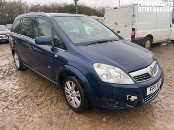 Location: Peterborough - 2011 VAUXHALL ZAFIRA DESIGN CDTI E-FLEX MPV REG: FP11WFT, Keys: No, MOT Expiry date: 25/03/2026, 1686 Diesel, 6 Speed Manual Diesel, Former Keepers: 6
