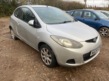 Location: Peterborough - 2009 MAZDA 2 TS2 3 Door Hatchback REG: MA09YZO, Keys: No, MOT Expiry date: 09/12/2025, 1349 Petrol, 5 Speed Manual Petrol, Former Keepers: 6