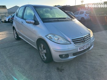 Location: Brentwood - 2007 MERCEDES A150 AVANTGARDE SE 5 Door Hatchback REG: KV07ETZ, Keys: No, MOT Expiry date: 14.04.2026, 1498 Petrol, 5 Speed Manual Petrol, Former Keepers: 9