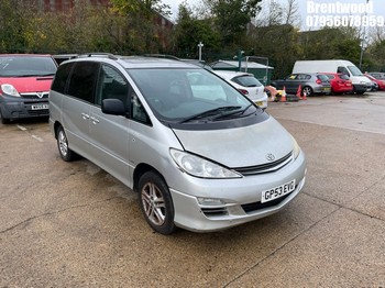 Location: Brentwood - 2004 TOYOTA PREVIA TSPIRIT VVTI AUTO MPV REG: GP53EVG, Keys: No, MOT Expiry date: 28.02.2026, 2362 Petrol, 4 Speed Auto Petrol, Former Keepers: 8
