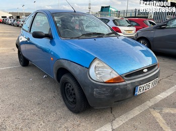 Location: Brentwood - 2005 FORD KA 3 Door Hatchback REG: RX05YBB, Keys: No, MOT Expiry date: 15/10/2025, 1297 Petrol, 4 Speed Manual Petrol, Former Keepers: 10