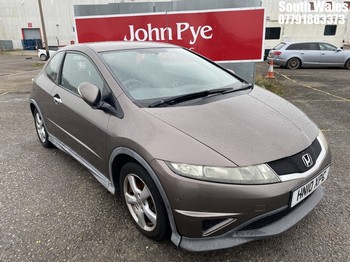 Location: South Wales - 2010 HONDA CIVIC TYPE S I-VTEC 3 Door Hatchback REG: HN10XPC, Keys: No, MOT Expiry date: 25/06/2026, 1339 Petrol, 6 Speed Manual Petrol, Former Keepers: 3