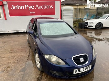 Location: Hull - 2007 SEAT LEON STYLANCE 5 Door Hatchback REG: KM57FFT, Keys: No, MOT Expiry date: 19/11/2024, 1968 Diesel, 6 Speed Manual Diesel, Former Keepers: 3