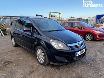 Location: Leeds - 2013 VAUXHALL ZAFIRA EXCLUSIV MPV REG: LF13XKE, Keys: No, MOT Expiry date: 01-04-2025, 1598 Petrol, 5 Speed Manual Petrol, Former Keepers: 4