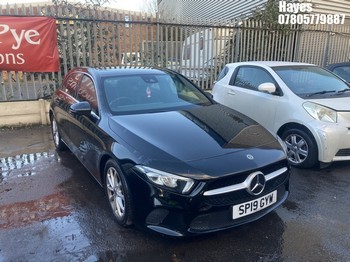 Location: Hayes - 2019 MERCEDES-BENZ A 180 SPORT D AUTO 5 Door Hatchback REG: SP19GYW, Keys: No, MOT Expiry date: 01/04/2024, 1461 Diesel, 7 Speed Auto Diesel, Former Keepers: 2