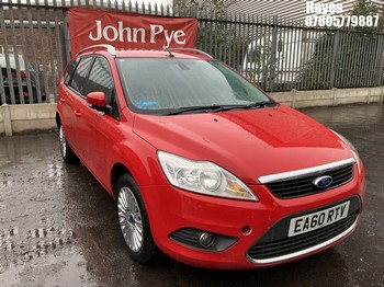 Location: Hayes - 2010 FORD FOCUS TITANIUM TDCI 109 Estate REG: EA60RTV, Keys: No, MOT Expiry date: 12/11/2025, 1560 Diesel, 5 Speed Manual Diesel, Former Keepers: 6
