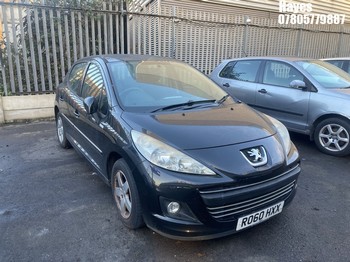 Location: Hayes - 2010 PEUGEOT 207 MILLESIM HDI 5 Door Hatchback REG: RO60HXX, Keys: No, MOT Expiry date: 01/09/2025, 1398 Diesel, 5 Speed Manual Diesel, Former Keepers: 1