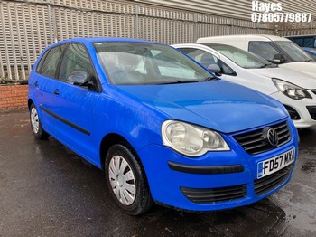Location: Hayes - 2007 VOLKSWAGEN POLO E 60 5 Door Hatchback REG: FD57MXA, Keys: No, MOT Expiry date: 20/02/2025, 1198 Petrol, 5 Speed Manual Petrol, Former Keepers: 3
