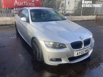 Location: Hayes - 2007 BMW 325I M SPORT A Convertible REG: AY02MAZ, Keys: No, MOT Expiry date: 09/10/2024, 2996 Petrol, 6 Speed Auto Petrol, Former Keepers: 8