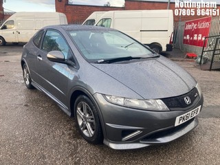 Location: Nottingham - 2011 HONDA CIVIC TYPE-S I-VTEC S-A 3 DOOR HATCHBACK REG: PK61EFB, 1339cc PETROL, 6 SPEED SEMI AUTO PETROL, Former Keepers: 7, Keys: Yes, MOT Expiry date: 07/02/2026