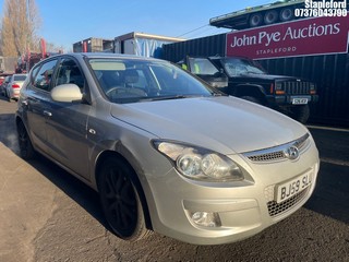 Location: Stapleford - 2009 HYUNDAI I30 ES 5 Door Hatchback REG: BJ59SLU, Keys: Yes, MOT Expiry date: 08/12/2025, 1396 Petrol, 5 Speed Manual Petrol, Former Keepers: 2