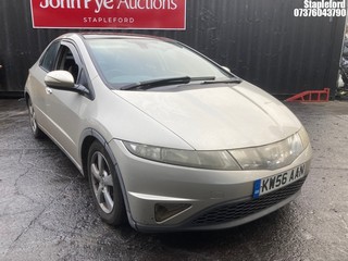 Location: Stapleford - 2006 HONDA CIVIC ES I-CTDI 5 Door Hatchback REG: KW56AAN, Keys: Yes, MOT Expiry date: 13/11/2026, 2204 Diesel, 6 Speed Manual Diesel, Former Keepers: 2